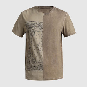 เสื้อยืดผ้าฝ้ายไฮสตรีทสำหรับผู้ชายเสื้อยืดซักกรดเสื้อผ้าแนวสตรีทผ้าฝ้าย100% - Product Image 6