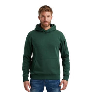 Custom <b>Men's</b> 100% Cotton Boxy Fit French Terry Pullover Hoodie Thick Heavy <b>Weight</b> Drop Shoulder Winter Fleece Solid Embroidery - Product Image 1