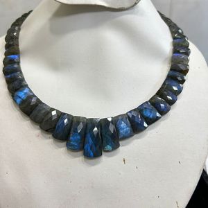 Collar de labradorita negra natural 430 quilates Piedras preciosas sueltas de piedras preciosas de fuego - Product Image 2