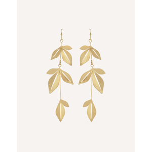 YXQ E344(2) orecchini alla moda in acciaio inossidabile spazzolato dorato - Product Image 1