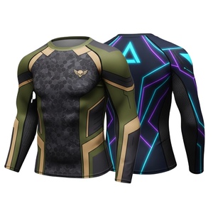 เสื้อรัดกล้ามเนื้อพิมพ์ลายตามสั่งขายส่งสำหรับทุกเพศ  แบบสวมใส่สบาย ระบายอากาศได้ดี ป้องกันรังสียูวี UPF50  พร้อมบริการพิมพ์ลายด้วยความร้อน - Product Image 2