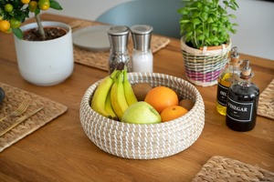 Tazón de algas marinas trenzadas redondas decorativas, vajilla Natural, decoración de presentación de comida, productos vietnamitas al por mayor ecológicos - Product Image 3