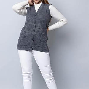 Knit <b>Vest</b> Top <b>for</b> Layering Custom Logo <b>Women</b> Sleeveless <b>Sweater</b> Fashion Ladies Sleeveless <b>Sweater</b> - Product Image 4