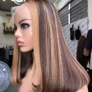 วิกผมตัดบ๊อบบ๊อบแบบตรงปลายแหลม100% ผมแท้เรมี่ชาวเวียดนามทอเส้นด้ายเดี่ยวแบบยังไม่ได้ผ่านกระบวนการ - Product Image 1