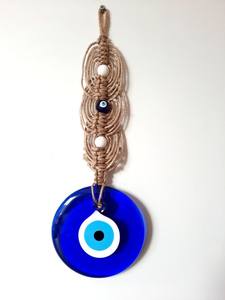 Tenture murale en macramé avec motif géométrique Pièce décorative faite à la main pour les maisons contemporaines - Product Image 6