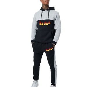 Trajes de jogging ajustados de alta calidad para hombre, conjunto de sudaderas con capucha y pantalones al por mayor, chándales de moda personalizados, chándal más vendidos para hombre - Product Image 1