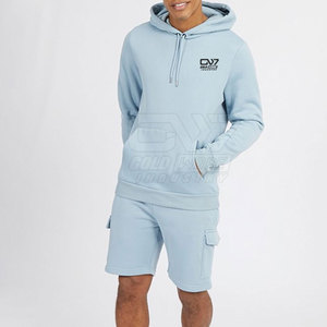 Conjunto de Sudadera con capucha y pantalones cortos de lana para hombre de calidad superior para correr al aire libre Conjunto de Sudadera con capucha y pantalones cortos de lana para hombre - Product Image 4