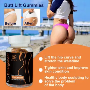 Oem Bbl Gummies Maca Body Magic Booty Enlargement Hip And Butt Lifter Enhancement Gummies For Woman