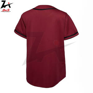 Conjunto de uniforme de béisbol impreso transpirable de alta calidad, ropa de equipo personalizable, precio barato al por mayor, 100% poliéster - Product Image 3