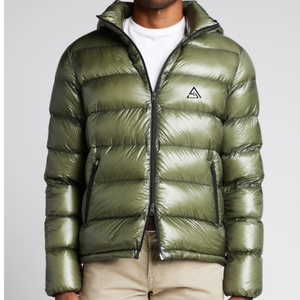 Blouson matelassé à capuche pour homme, haute qualité, imperméable, écologique, design déchiré tendance, col montant, tissu respirant - Product Image 2