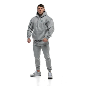 Trajes deportivos de gimnasio de 2 piezas de alta calidad para hombres Última moda Trajes de sudor a granel con logotipo personalizado en el frente - Product Image 6