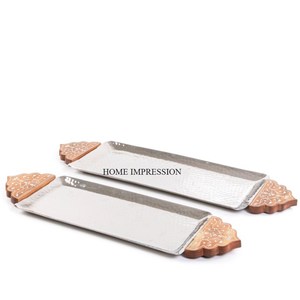 Bandeja de Servicio Moderna Resistente al Calor, Tamaño Personalizado, Material de Madera, Acabado Dorado, Diseño Personalizable, Uso en el Hogar y Restaurantes - Product Image 5