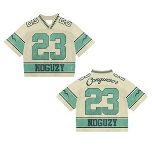 Venta al por mayor personalizado malla fútbol moda Jerseys Retro serigrafía Jersey suelto fútbol americano Jersey - Product Image 3