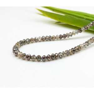 Perles de diamant facettées multicolores 100% naturelles de qualité AAA+, 3,1 à 4,5 mm, rondelles, diamants étincelants en vrac - Product Image 3