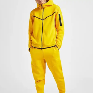 Vêtements de sport pour hommes avec logo personnalisé du service OEM Ensemble sweat à capuche zippé Survêtement imprimé pour les sports d'été Survêtement vierge à vendre - Product Image 6