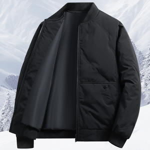 OEM logo personnalisé broderie imprimé design hiver épais chaud nouvelle veste décontractée col montant baseball veste col coton veste - Product Image 3