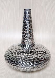 Jarrón Redondo de Metal Plateado Antiguo Más Vendido, Jarrón Decorativo para Mesa de Hotel, Jarrón de Piso de Estilo Costero al Precio Más Bajo - Product Image 6