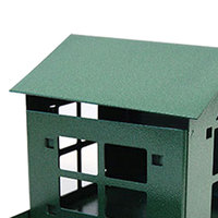Mangeoires à oiseaux anti-écureuils JH-Mech à fixation murale ou sur pied, design mignon, pratiques à utiliser, maisons et mangeoires en métal pour écureuils