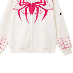 Oversized Custom Rhinestone DTF DTG Impreso Sudadera con capucha para hombres Streetwear Pullover Sudadera Fábrica al por mayor - Product Image 5