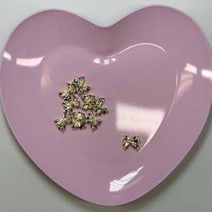 10 Pezzi Eleganti Gioielli per Unghie con Fiocco Dorato, Charm 3D in Metallo con Strass a Forma di Farfalla, Misure Assortite, Ideali per Nail Art Alla Moda Stile 02 - Product Image 2