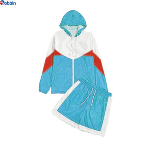 Conjunto de Chaqueta Corta Cortavientos Estampada de Invierno Unisex de 2 Piezas con Cierre, 100% Nailon, Servicio OEM Personalizado Incluido - Product Image 4