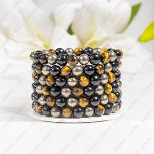 High Quality Unique Design Fashion Jewelry PROTECTION Crystal <b>Bracelet</b> Healing <b>Gemstone</b> <b>Bracelet</b> Meditation <b>Bracelet</b> From India - Product Image 1