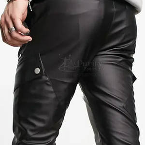 Fabricante de Pakistán, pantalones para hombre, superventas, pantalones de cuero con logotipo personalizado, pantalones de invierno de cuero - Product Image 6