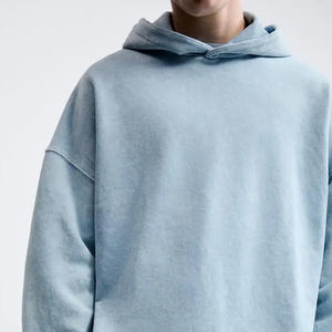 Sweat à capuche surdimensionné élégant en molleton de coton 400GSM, logo personnalisé OEM, sweat à capuche streetwear pour hommes, femmes et adolescents, vêtements décontractés - Product Image 5