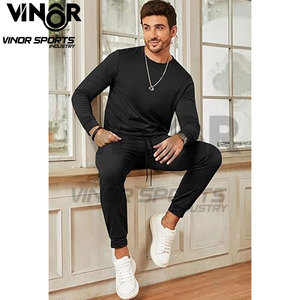 ชุดวอร์มกางเกงและเสื้อสเวตเตอร์ของผู้ชายชุดวิ่งผ้าฟลีซเฮฟวี่เวท400gsm สำหรับฤดูหนาว - Product Image 4