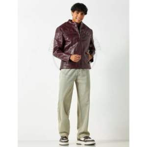 Leather <b>Jacket</b> <b>for</b> Winter with 2 Side Custom Hot Selling <b>Men</b> Clothing Leather <b>Jacket</b> New Custom Fashion Design Leather <b>Jackets</b> - Product Image 2