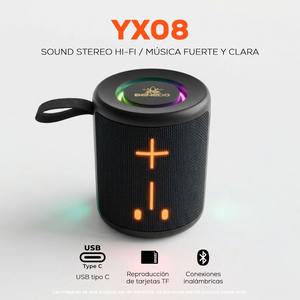 Altavoz Inalámbrico Benedo 5.3, Estéreo Hi-Fi de 5W, con Espectáculo de Luces RGB, USB Tipo C, Ranura para Tarjeta TF, Puerto USB, Batería de 2400mAh, Portátil, Pantalla Premium - Product Image 5