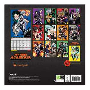 ปฏิทินตั้งโต๊ะ My Hero Academia ปี 2025 สำหรับใช้ในสำนักงาน วัสดุทำจากกระดาษ พร้อมนาฬิกาและคุณสมบัติโปรโมชั่น - Product Image 5