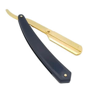 Precio de fábrica, nuevas maquinillas de afeitar profesionales para peluquero, borde de corte de pelo, Color negro, tornillo recubierto de oro fijo, servicio OEM - Product Image 4