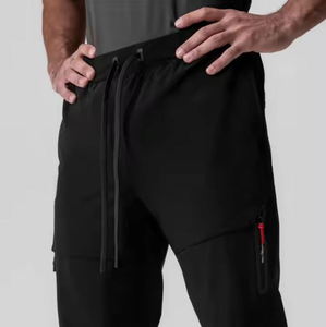 Service OEM/ODM Pantalons de survêtement pour hommes 100% coton toile Couleur personnalisée Logo imprimé en relief 3D Poids lourd Personnalisé 6 poches Décontracté - Product Image 4