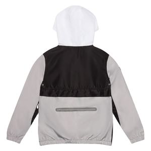 Chaqueta Cortavientos Ligera de Poliéster al por Mayor para Hombre, con Capucha, Impermeable, con Tela de Cuero Reflectante Totalmente Negra, para Hombre 2026 - Product Image 3