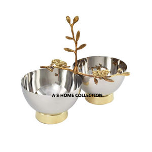 Centro de mesa de metal Decoración dorado Más diseñador Fancy Bowl Nueva decoración Venta al por mayor Lujo Mejor calidad Cuencos para servir - Product Image 2