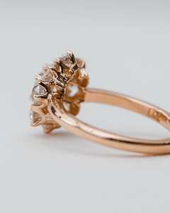 6.5x5.5mm Allongé Coussin Coupe Moissanite Halo Anneau | Bague de fiançailles en or rose | Fine Jewelry Custom Silver Gold OEM - Product Image 4