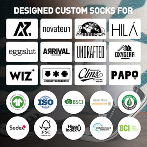 <b>Long</b> Cut Athletic <b>Socks</b> <b>For</b> Sports And Fitness With Breathable Knit Support Low MOQ Custom Fit Factory Bulk Offer Now - Product Image 5