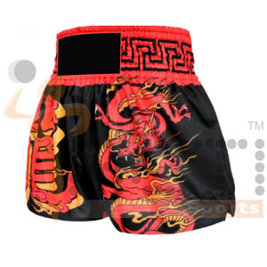 Venta al por mayor de sublimación Muay Thai Shorts sublimación personalizar Kickboxing Short para hombres - Product Image 2