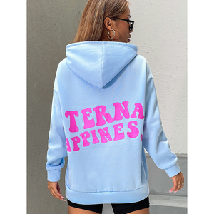 Best Design Custom Made <b>Women's</b> Pullover Hoodie Lightweight 100% Cotton Silk Comfortable Long Winter Print <b>Pattern</b> Streetwear - Product Image 3