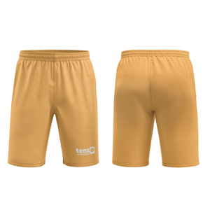 Pantalones cortos deportivos de compresión de poliéster sólido con logotipo personalizado de MOQ bajo para hombre, calzoncillos de gimnasio de fútbol, ajuste elástico, secado rápido, transpirable - Product Image 3