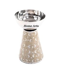 Quemador de incienso de forma redonda de tamaño personalizado Mabkhar de madreperla y acero inoxidable para accesorios de decoración del hogar - Product Image 5