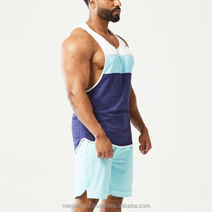 เสื้อกล้ามออกกำลังกายสำหรับผู้ชายผ้าสแปนเด็กซ์/ โพลีเอสเตอร์ระบายอากาศได้ดีเสื้อกล้ามสำหรับออกกำลังกายเล่นยิมกำหนดสีได้เอง - Product Image 3