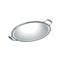 2025 plateaux en métal de qualité élégante conception antique plateau de service plaqué argent utilisant pour la décoration de table de mariage