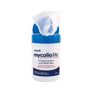 Mycolio Lite – Toallitas con 70% de Alcohol Isopropílico |   160 toallitas por tubo |   Toallitas de Limpieza Multiusos - Product Image 2