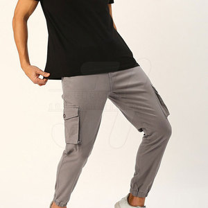 El mejor diseño de pantalones Cargo con múltiples bolsillos para hombre, cintura alta, ligera, nueva tela de algodón, precio bajo, venta al por mayor - Product Image 5