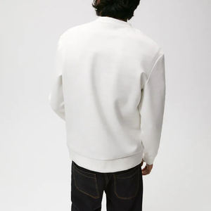 Dec personalizado Pastel algodón Premium sudaderas con capucha Unisex adulto Thrifting cuello redondo negro ajuste bolsillos blanco liso cuello simulado sudadera - Product Image 6