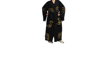 Nueva bata de caftán turco algodón tinte Natural largo con capucha negro hogar Hotel Spa playa buena calidad más tamaño mejor precio - Product Image 4