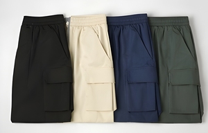 Pantalon cargo pour homme, fabricant OEM, 280 GSM, coton, couleur unie, bas décontracté, prix d'usine - Product Image 5