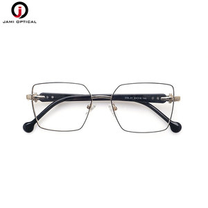 Kính mắt gọng kim loại cao cấp với càng kính acetate cao cấp, kiểu vuông dành cho nam - Product Image 2